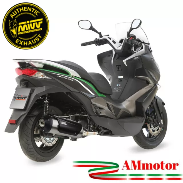 Escape Completo Moto Mivv Kawasaki J300 2016 16 Scooter Silenciador Urban Inox