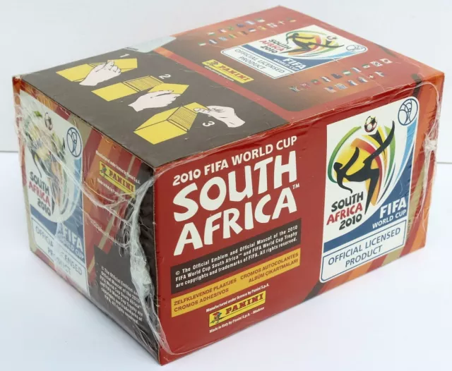 Panini World Cup 2010 Südafrika - Display mit 100 Tüten WM - NEU