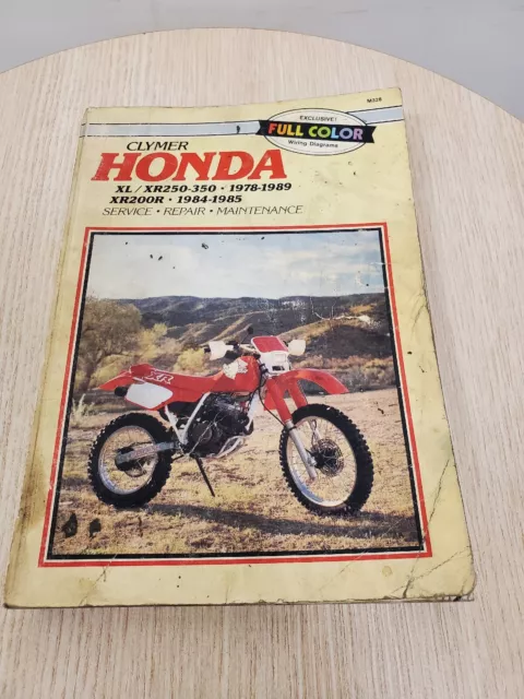 Honda Clymer XL/XR 250-350 1978-1989, XR200R 1984-1985 Service Manual