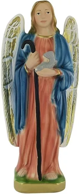 Statua San Raffaele Arcangelo  cm. 20 gesso - Artigianato Italiano