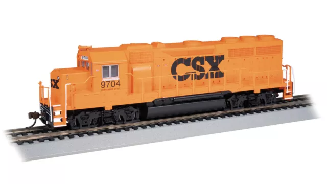 Bachmann Trains 63540 HO Scale CSX MOW EMD GP40 Diesel Locomotive #9704