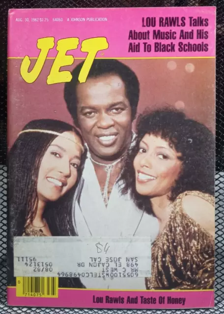 R&B Soul LOU RAWLS Philanthropist Racial Black Interest JET Magazine Aug 30 1982