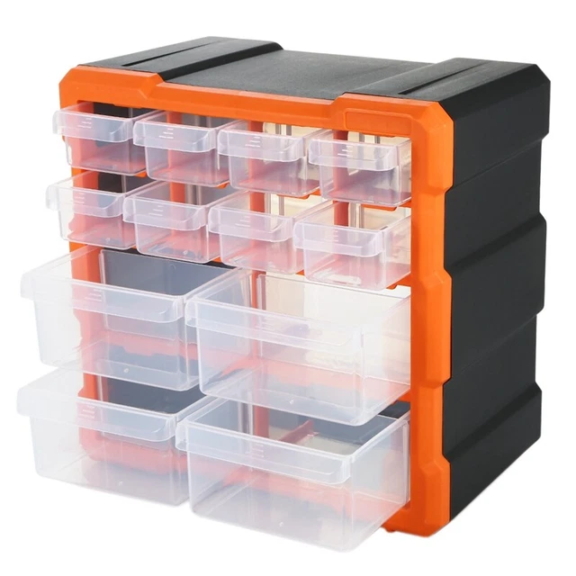 Drawer PP+PS Parts Storage Box Multiple Compartments Slot Hardware Box1809