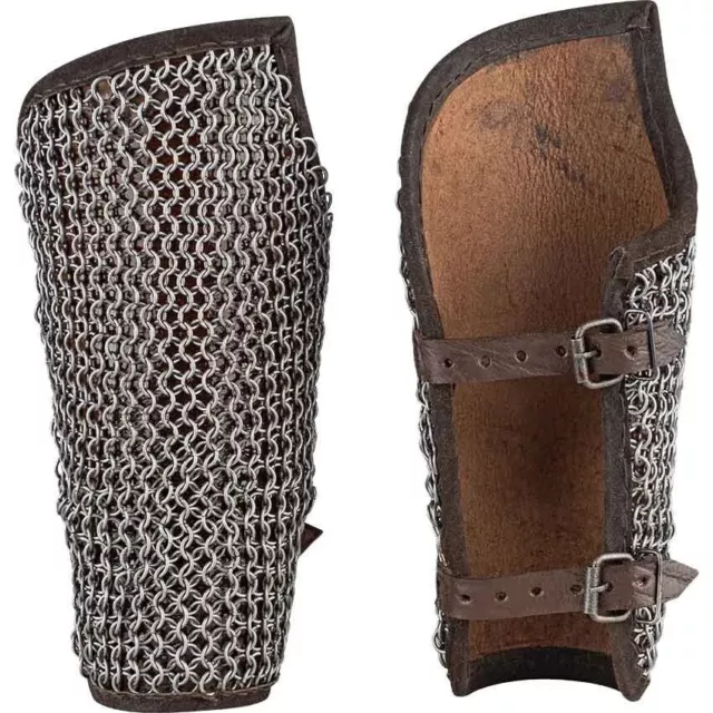 CHAINMAIL BRACERS LARP Armor Fantasy Medieval Snagiron Chainmail ...