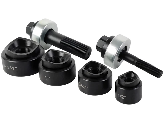 Manual Knockout Punch Kit, Heavy Duty Metal Sheet Knock Out Box Hole Cutter Con