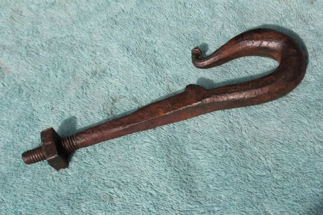 Antique Conestoga Covered Wagon Stay Chain Hook Hand Forged Wrought Hardware