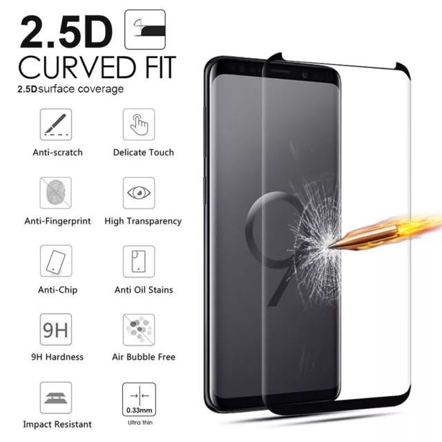 For Samsung Galaxy S8+ Plus Shockproof Slim Armor Case + Screen Protector 2