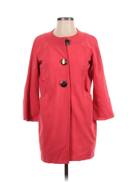 Cache Contour Collection Women Pink Coat XS