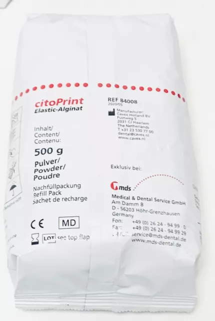 5 X mds Citoprint Élastique Alginat Â 500g Abformmaterial Abdruckmaterial 3