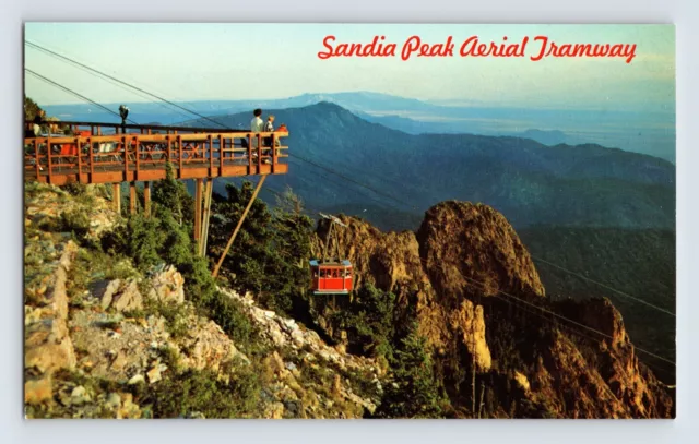 Postcard New Mexico Albuquerque NM Sandia Aerial Tramway 1960s Unposted Chrome