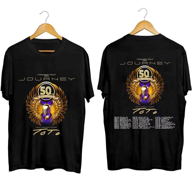 JOURNEY FREEDOM TOUR 2024 With Toto 2024 Concert Tshirt Gift Fan S3XL