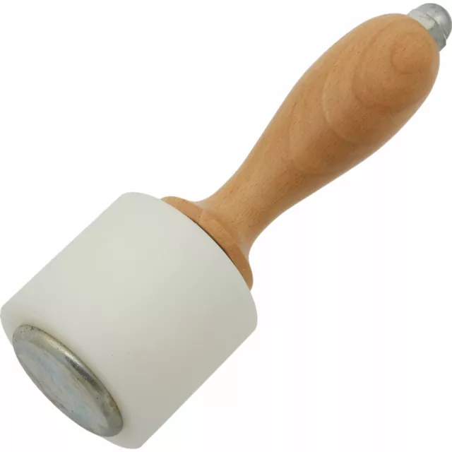 Martillos de nailon tallado artesanal de cuero con herramienta de mango de madera