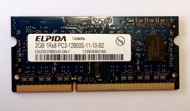 Elpida 2Gb (1x 2GB) DDR3 1600MHz C11 (PC3 12800S) SO-DIMM (204-pin, for Apple an