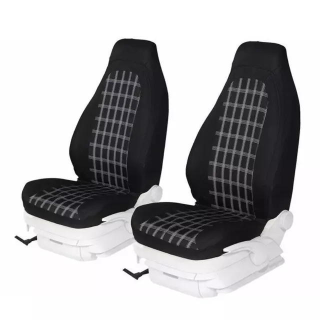 Front High-Back Seat Covers Bucket Seat Protector Polyester Sponge for Most Cars