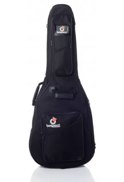 Bespeco Bag110Ag Borsa Custodia Morbida Imbottita Per Chitarra Acustica Nera