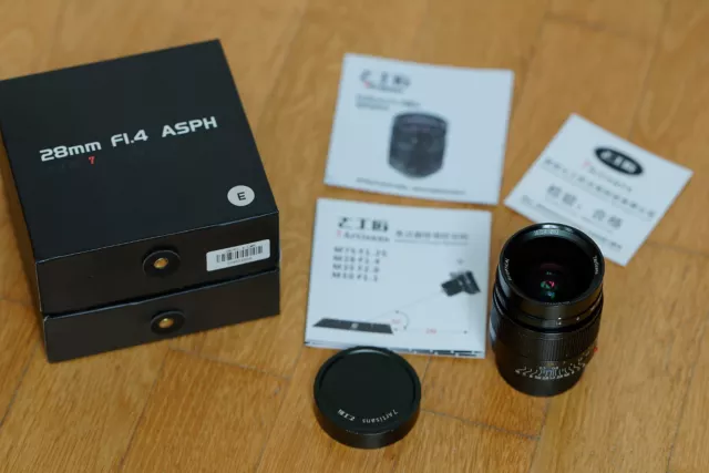 7artisans 28mm 1.4 ASPH Leica M Weitwinkel Objektiv schwarz Sony FE