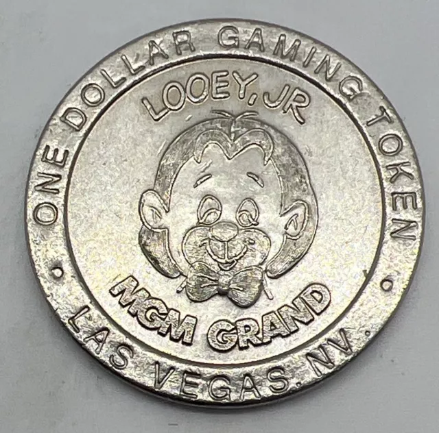 MGM Grand Casino - Las Vegas NV $1 Slot token Looey Jr 1993