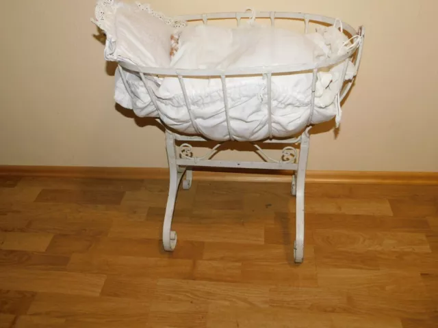 Metal Child Cot Wiege Doll's Bed Shabby Chic! Probably Um 1920