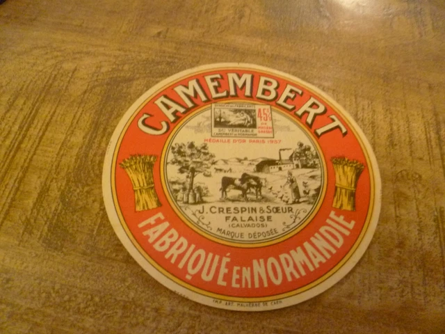 Lot De 26 étiquettes Anciennes De Camembert – Vintage France, Fromage