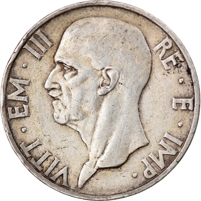 [#917953] Coin, Italy, Vittorio Emanuele III, 5 Lire, 1936, Rome, EF, Silver, KM