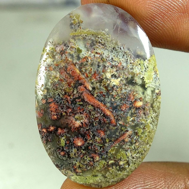 42.15Cts 100% Natural Indonesian Agate AAA Gemstone Oval Cabochon 24x 36x 06mm