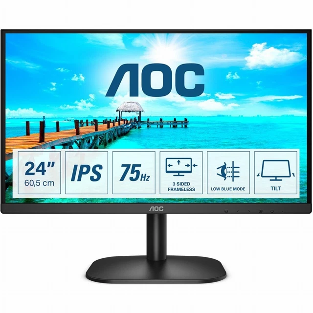 AOC B2 24B2XDA LED display 60,5 cm (23.8 Zoll) 1920 x 1080 Pixel Full HD Schwarz