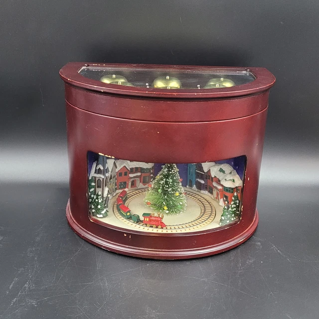 MR. CHRISTMAS 75TH Anniversary Animated Symphony of Bells Train Gold