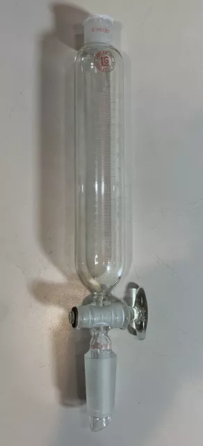 125 ML LabGlass Tube Separatory funnel with Glass 19/22 & 24/40 Scale funnel