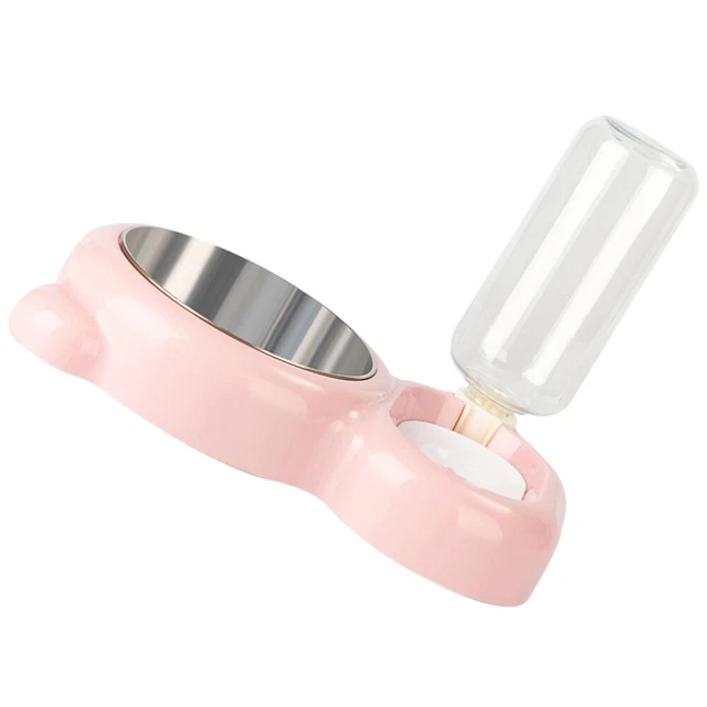 Cat Dog Eating Bowl Pet Bowl Stainless Steel Water Dispenser Automatic