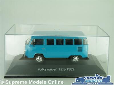 CASE K8 VOLKSWAGEN T2 B MODEL VAN BUS BLUE BAY WINDOW 1982 VW 1:43 SCALE IXO