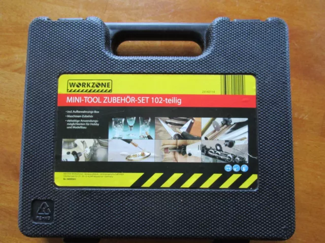 WORKZONE Mini-Tool Zubehör-Set 102-teilig  Fräs-, Schleif- u. Polierzubehör