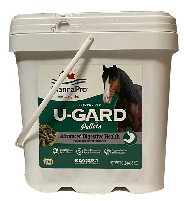 MANNA PRO Corta-Flx U-Gard Pellets |All Natural Equine Digestive 10 LB
