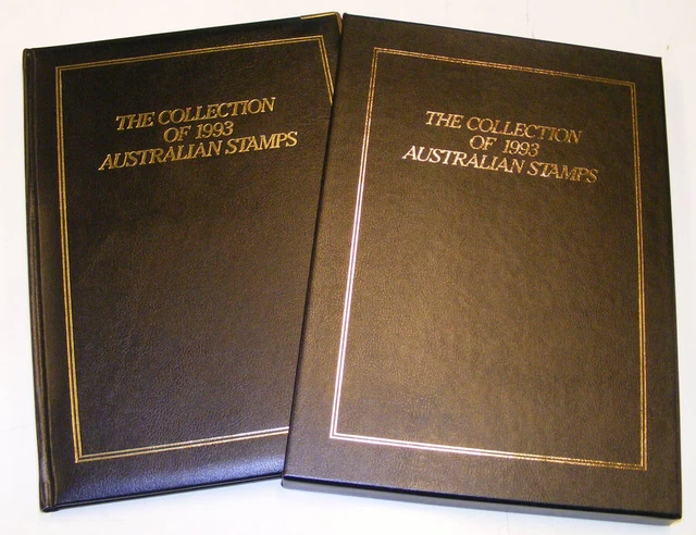 Australia Post 1993 Leather Year Album collection PO Cost $84.95 Retail $150 MUH