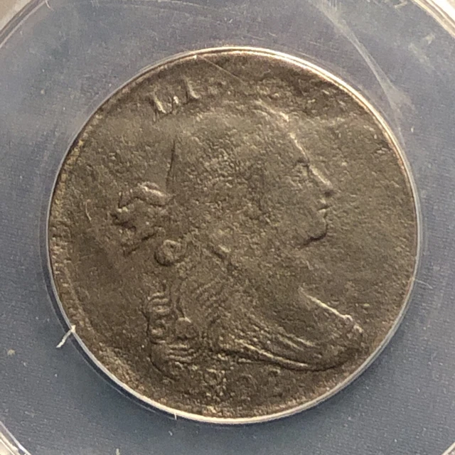 1802 draped bust large cent s-234 Dripping Paint Var. Rare Late Die State ANACS