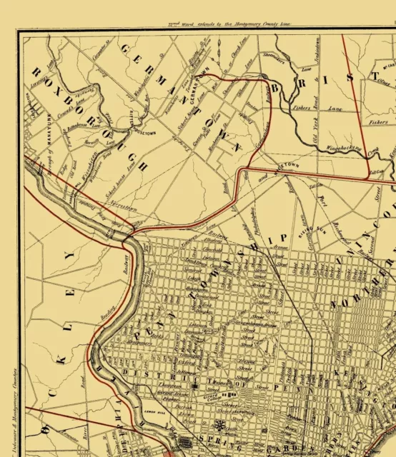 Philadelphia Railroad Plan 2 - Hoxsie 1858 - 23.00 x 26.60 2