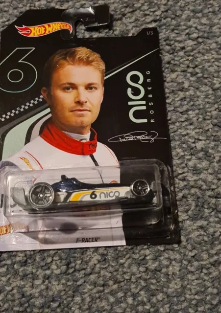 Hot Wheels 2018 Nico Rosberg F-Racer Racing Car 1/3 - BNIP