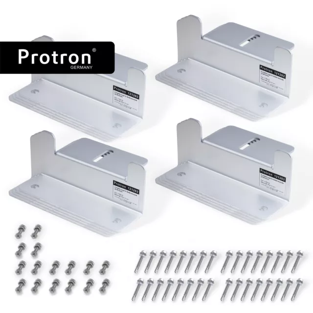 16x Protron Z-Halterungen Z-Winkel Befestigungswinkel für Solarmodule Wand Dach