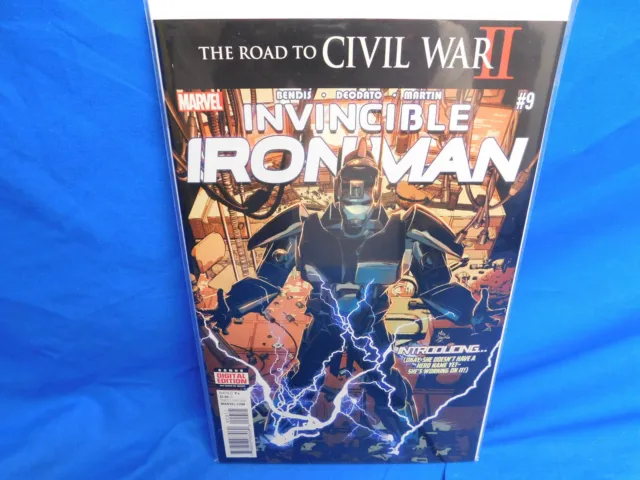 Invincible Iron Man #9 1st Full Riri Williams 1st Print Marvel Comics VF/NM