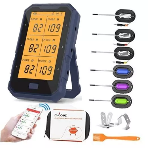 Wireless Meat Thermometer, Bluetooth Meat Thermometer for Grilling Digital BBQ