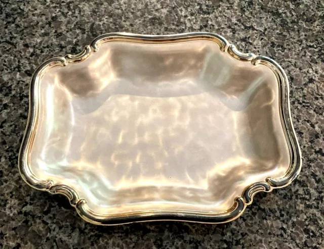 WMF-IKORA Vintage Serving Tray Silver Plate Swirl Germany Elegant Ornate 11.5x9