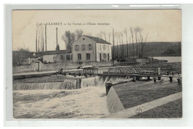 58 Clamecy #10455 Le Pertuis Et Factory Electric N° 43 Edit Goulet