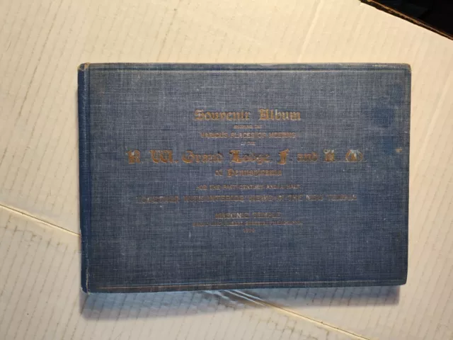 1914 Souvenir Album Grand Lodge Pennsylvania Temple Sachse Freemasonry Masonic