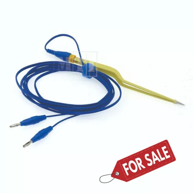 Reusable Jansen Bayonet Diathermy Bipolar Forceps Electrosurgical​ Cautery