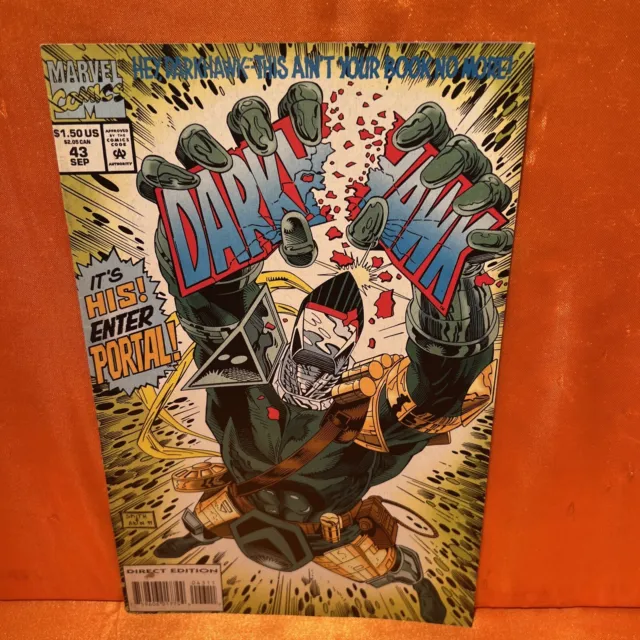 Darkhawk #43 Comic Marvel 1994 Portal Low Print Run Danny Fingeroth Tod Smith
