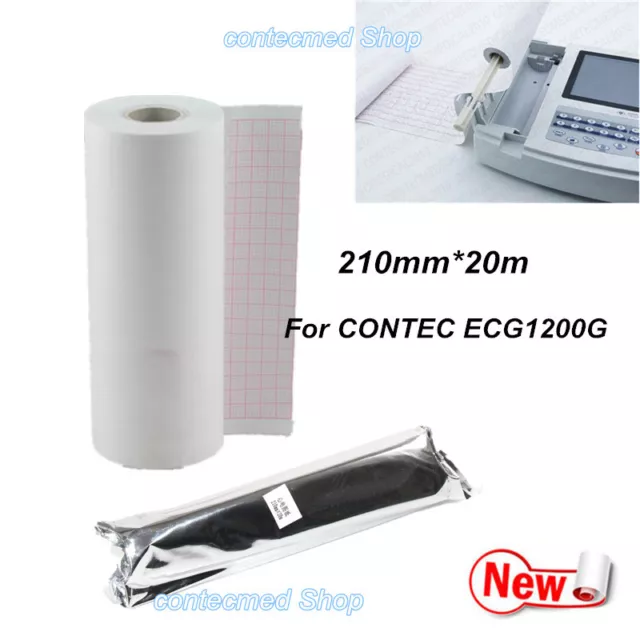 CONTEC Recording Paper 210mm*20meter,Thermal Printer paper For ECG1200G 2022