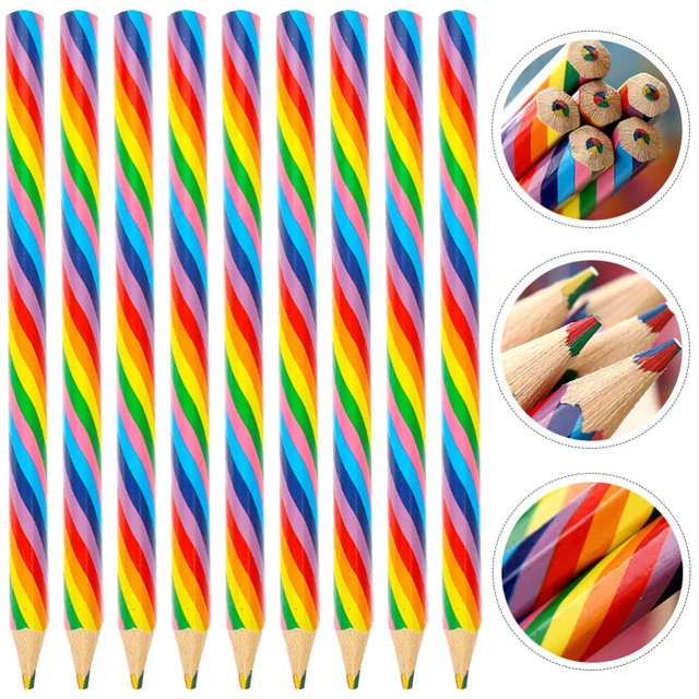 12 piezas 4 colores mismo lápiz lápices divertidos suministros escolares para estudiantes