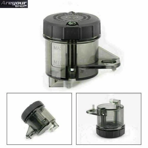 1x Moto Black Front Brake Clutch Master Cylinder Fluid Reservoir Oil Tank Cup N_