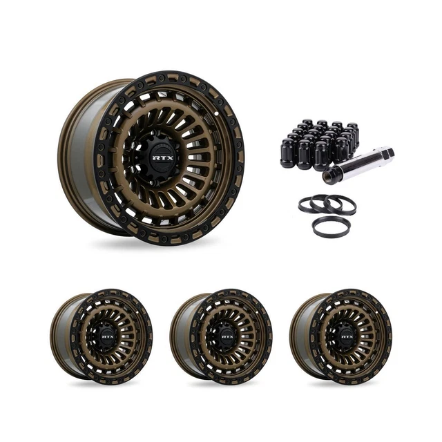 WHEEL RIMS SET with Black Lug Nuts Kit for 95-24 Chevrolet Tahoe ...