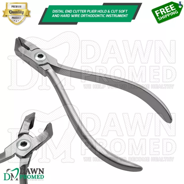 Distal End Cutter Plier Hold & Cut Soft and Hard Wire Orthodontic Inst German Gr
