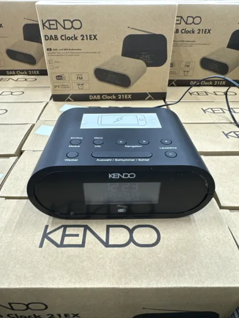 KENDO DAB Clock 21EX schwarz Radiowecker DAB+ Inklusive Ladefunktion Fürs Handy